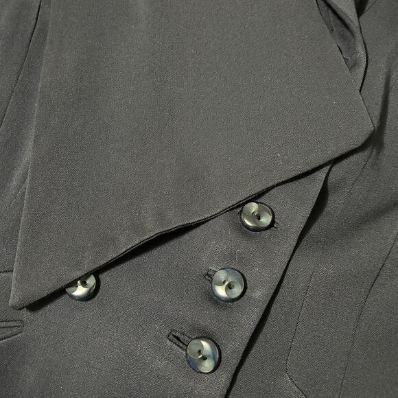 Dan Millstein New York Paris Vintage Dark Navy Blue Double Breasted Blazer - Picture 13 of 14